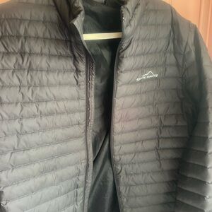 Eddie Bauer Men's Charcoal Puffer Jacket
